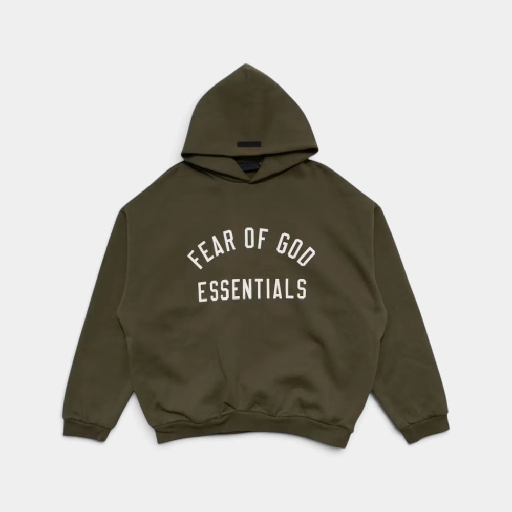 Fear of God Essentials Military Fleece Hoodie - XS